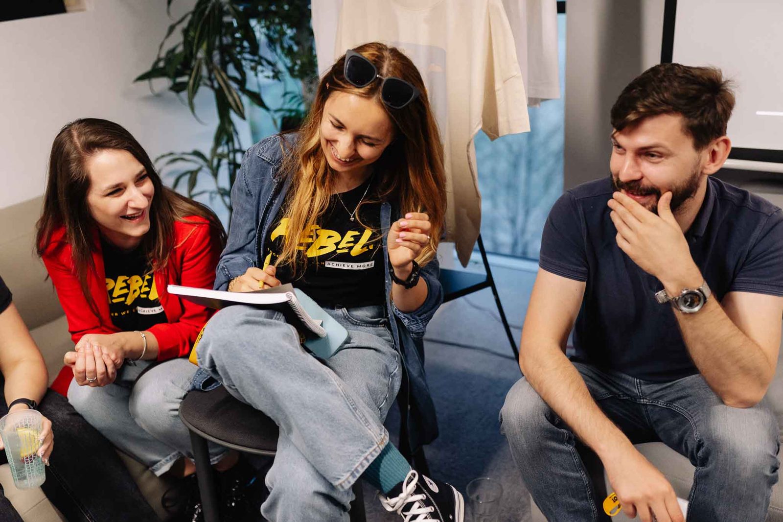 The RebelDot team in a working session
